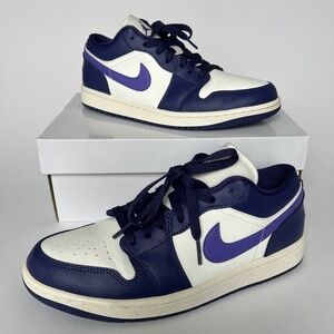 Nike | Air Jordan 1 Low | Women's Size 9 | Purple/White | Excellent Condition